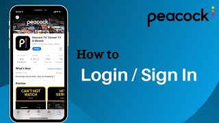 Peacock TV – How to Login | Sign In Peacock TV app