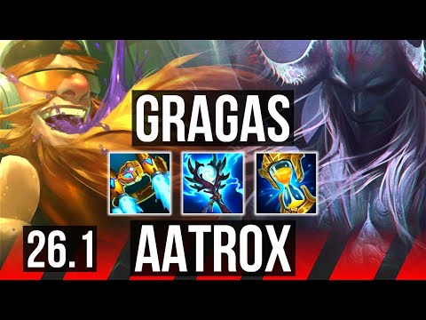 GRAGAS vs AATROX (TOP) | Good KDA: 14/1/8 | EUW Master | 26.1
