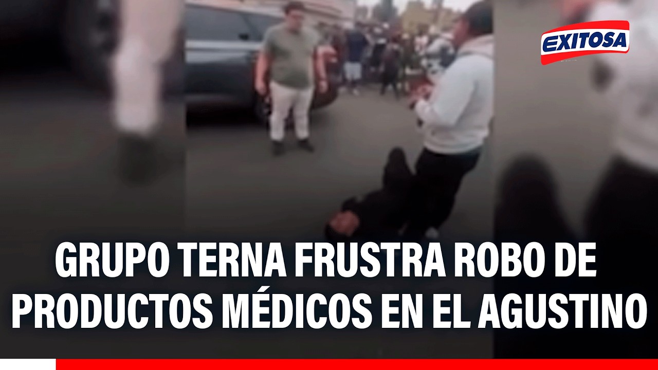 🔴🔵 Grupo Terna evita que cuatro delincuentes se lleven productos médicos en El Agustino