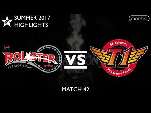 KT vs SKT All Games Highlights LCK Summer 2017 kt Rolster vs SK Telecom T1 LoL eSports