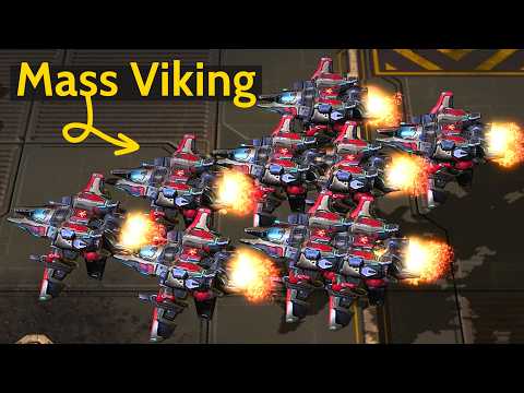 Clem's New Mass Viking Strategy is BROKEN! StarCraft 2