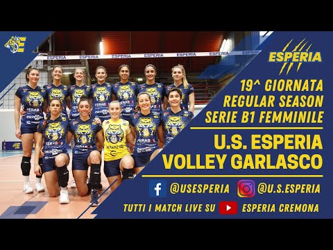 #SerieB1F LIVE - U.S. Esperia vs Volley 2001 Garlasco