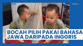 Diminta Orangtua Pakai Bahasa Inggris, Bocah Laki-laki Ini Malah Pilih Gunakan Bahasa Jawa