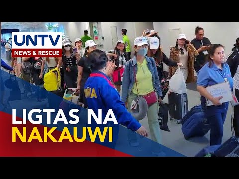 Pinakamalaking batch ng Filipino repats mula Israel, nakabalik na sa Pilipinas