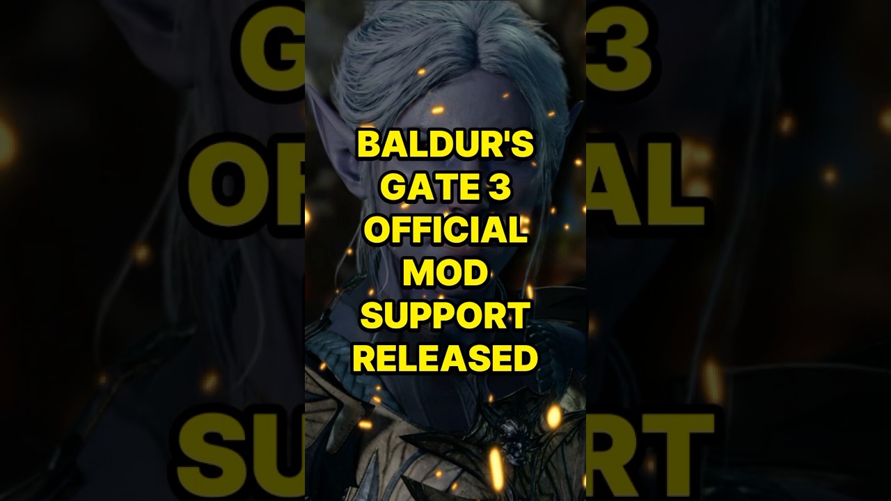 Baldur’s Gate 3 Official Mod Support Released - Shorts