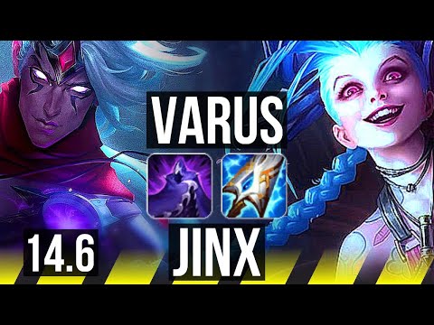 VARUS & Blitz vs JINX & Thresh (ADC) | 11/0/11, Legendary | KR Master | 14.6