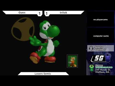SG 21.1 SSBM - Guex (Yoshi) vs. trilok (Fox) - Melee LSF