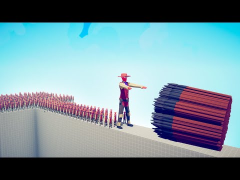 CAN 100x COWBOY + GIANT CROSS THE BRIDGE? - TABS | Totally Accurate Battle Simulator 2023