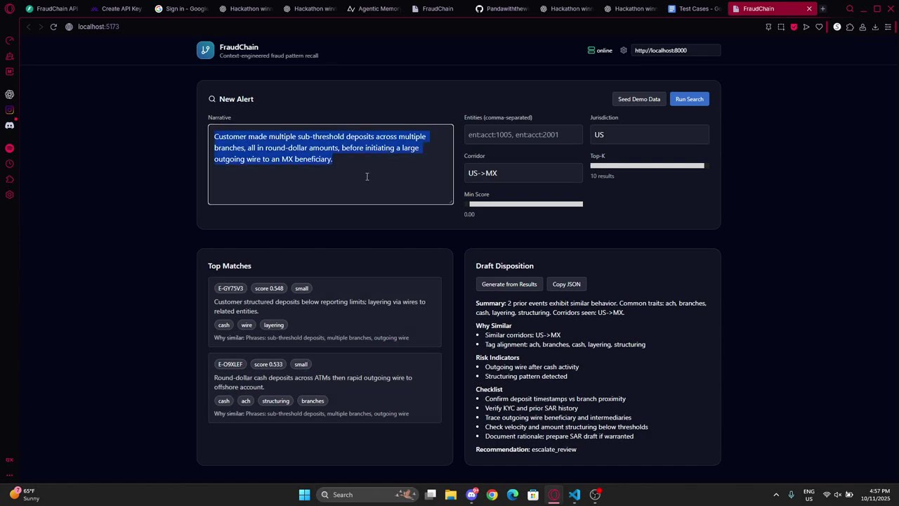 FraudChain project preview