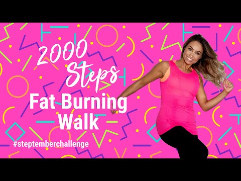 Get 2000 STEPS | #STEPtember Challenge 👟HIGH SWEAT + LOW IMPACT 👟 Fat Burning Walking Workout💥