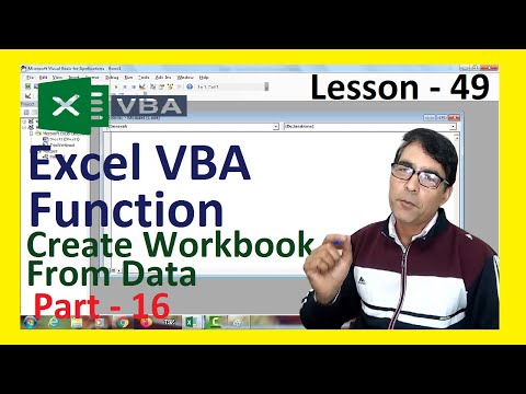 Create workbook form data in excel VBA | Create multiple workbook form data | Excel VBA lesson - 49