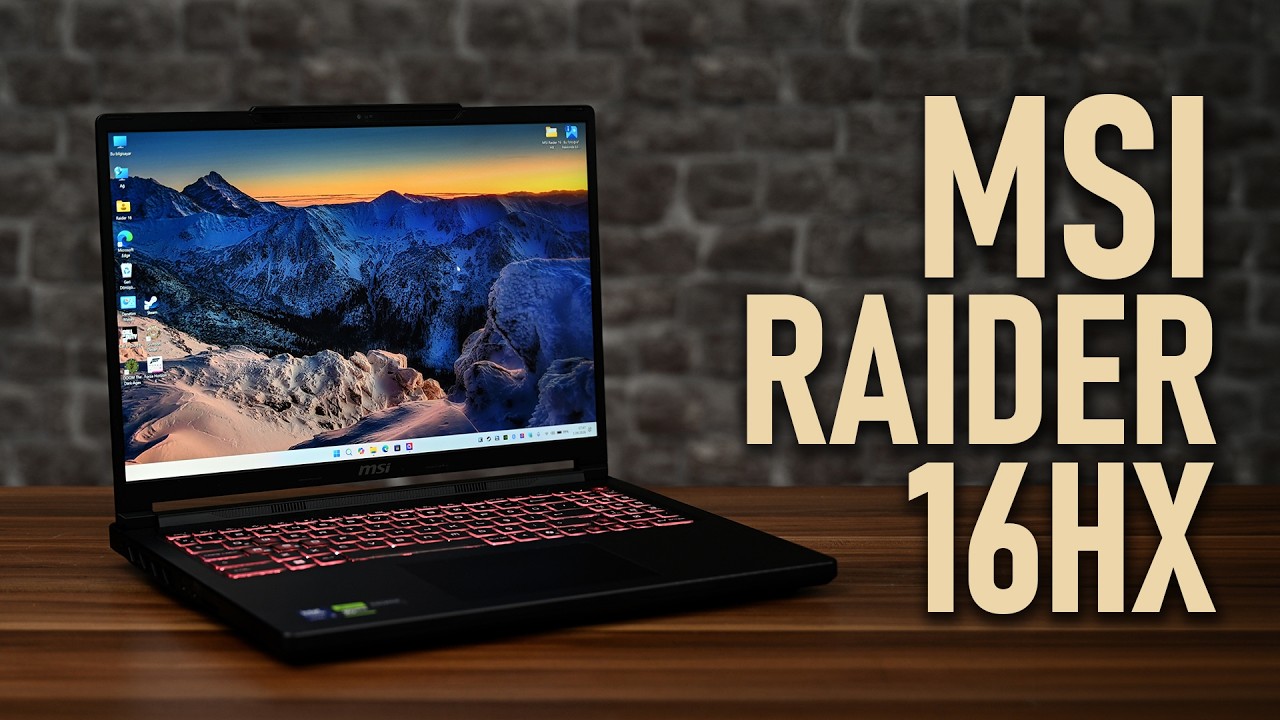 MSI Raider 16 HX - RTX 5070 Ti ile Oyun Keyfi!