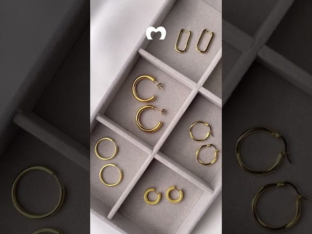 Vídeo relacionado con Pendientes de aro para mujeres y niñas, de acero inoxidable, con diseño punk, relámpago, joyería de hip hop (plata)
