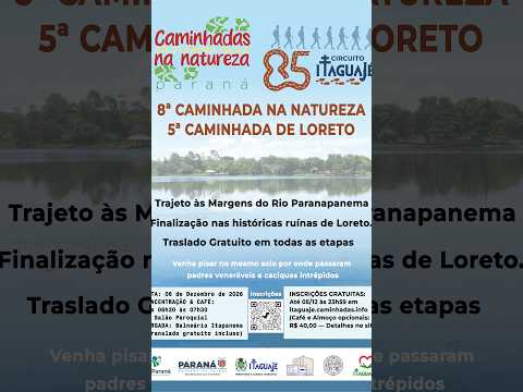 CAMINHADA NA NATUREZA   CIRCUITO ITAGUAJÉ