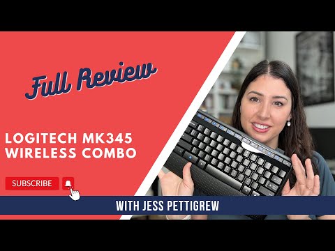 Logitech K345 Wireless Keyboard - Full-Sized Keyboard with Palm Rest, 2.4 GHz Wireless USB Receiver - for PC, Laptop video review thumbnail