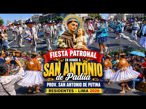 Festividad religiosa San Antonio de Putina Residentes de Lima 2026