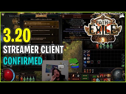 ⚡ POE 3.20 ⚡ Alkaizerx - Streamer Client Confirmed
