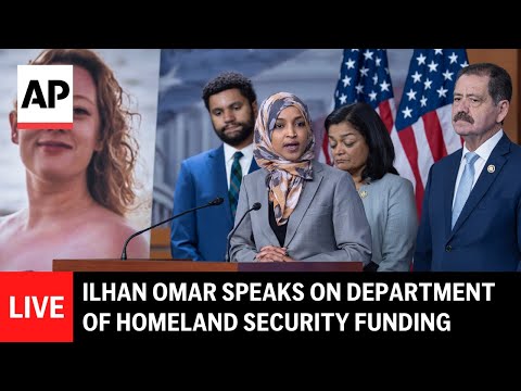 Video Thumbnail: LIVE: Ilhan Omar speaks on Department of Homeland Security funding and reform