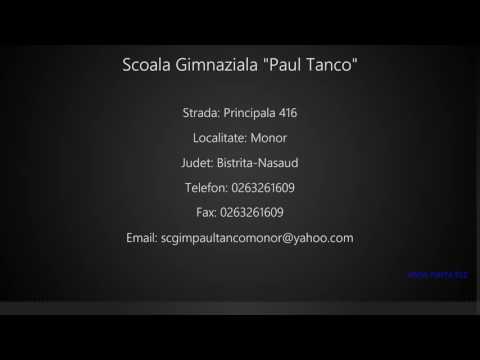 Scoala Gimnaziala "Paul Tanco" Monor