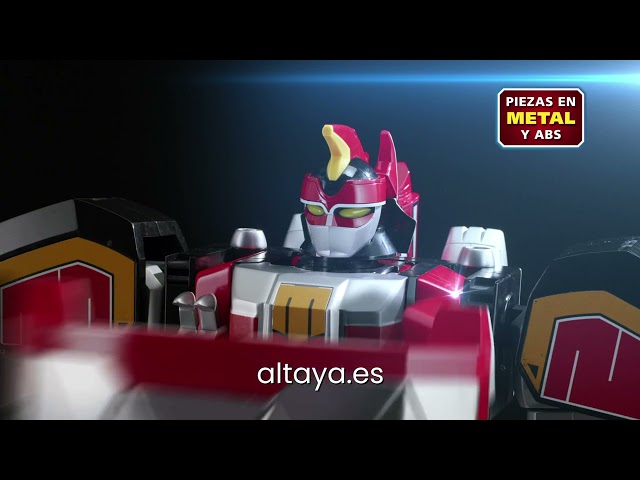 Vídeo relacionado con Mighty Morphin Power Rangers Megazord - Juego de coleccionista de figuras clásicas de 7 pulgadas (Dino Megazord (negro y dorado)