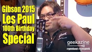 Video thumbnail for Gibson 2015 Guitars Celebrating Les Paul's 100th Birthday by Geekazine