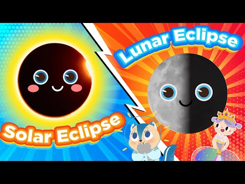 Solar System | 1-Min Intro to Solar Eclipse | Lunar Eclipse | Science for Kids