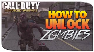 Call of Duty Advanced Warfare ZOMBIES! : How To Unlock Zombies - AW ZOMBIES TUTORIAL!