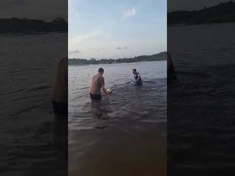 Vôlei nas águas do Rio Araguari  Ferreira Gomes Amapá  #2