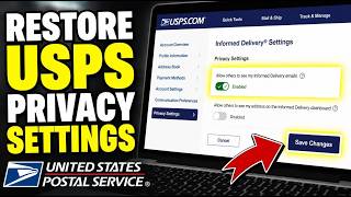 How to restore USPS informed delivery privacy settings - Step By Step