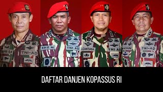 Download lagu Daftar Danjen Kopassus RI 🎖️ mp3