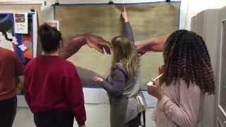 preview picture of video 'Normal West art teacher Beth Smith helps students with Museum Project'