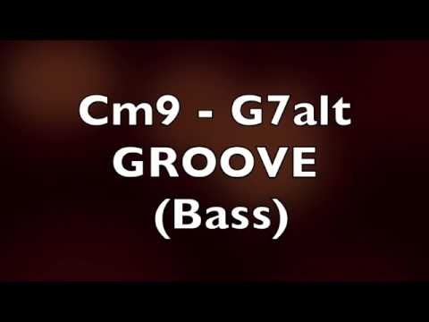 Jazz Funk Fusion Bass Backing Track (Cm9 - G7alt)