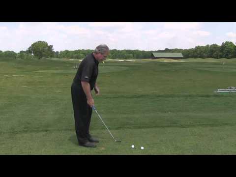 Why is he hitting it off the toe of the golf club?