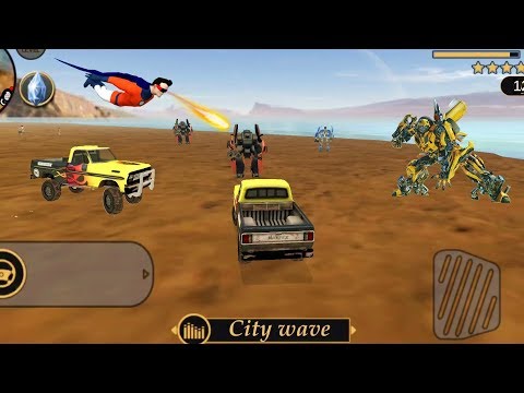 Vegas Crime Simulator - (Transformer Robot Car) - Gangs Robot Car Fight