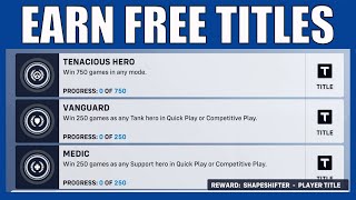 How To Unlock Or Earn Titles In Overwatch 2