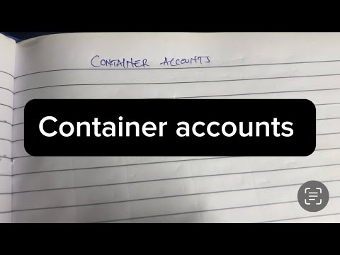 Container accounts Accounting