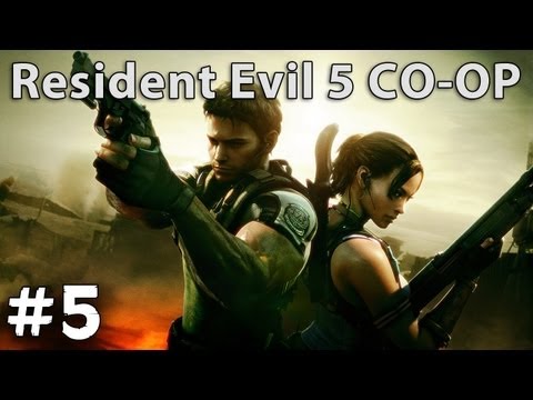 Resident Evil 5 CO OP Walkthrough - Dogs, rats and more Majini - Part 5 [PS3-HD]