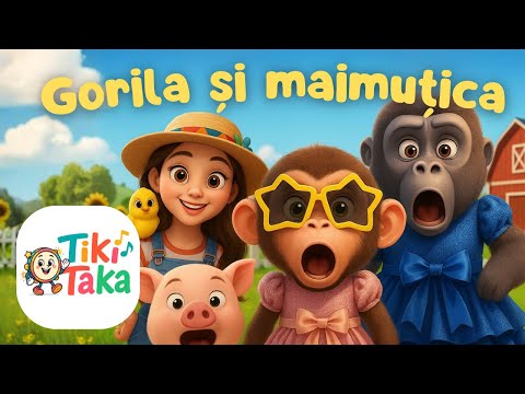 Cine a văzut o gorilă mică? - Tiki Taka Music for Kids | Gorila și Maimuțica merg la țară 