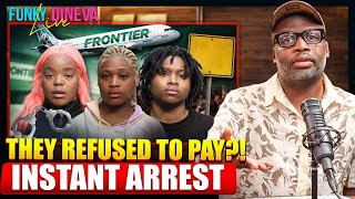 “Frontier Airlines Chaos: 3 Women Arrested After Refusing to Pay Bag Fees 🚨”