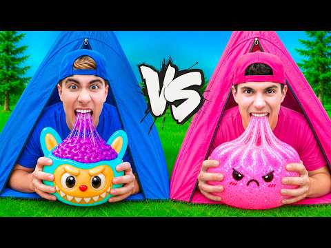 24 HORAS ACAMPANDO AZUL VS. ROSA !!