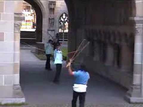 Duelling Whips in Zurich, Switzerland