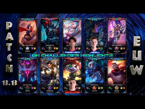EUW Challenger Match #697 Highlights Patch 13.13 [BDS.A - Reeker, GO - Jezu, Vitality.Bee - Czajek]
