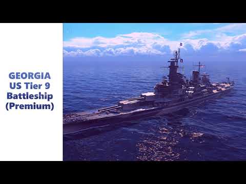 American Battleship USS GEORGIA wows ( 215K Damage ) World of Warships #wows #worldofwarships