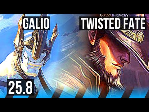 GALIO vs TWISTED FATE (MID) | 5/0/6 | NA Master | 25.8