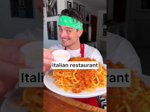 Nunca há QUEIJO suficiente😌🤌♥️🧀🍝 | Restaurante italiano vs Realidade | CHEFKOUDY