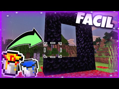 Mr PIGLIN - ✅HOW TO MAKE A PORTAL TO THE NETHER WITH LAVA AND WATER MINECRAFT/WITHOUT OBSIDIAN