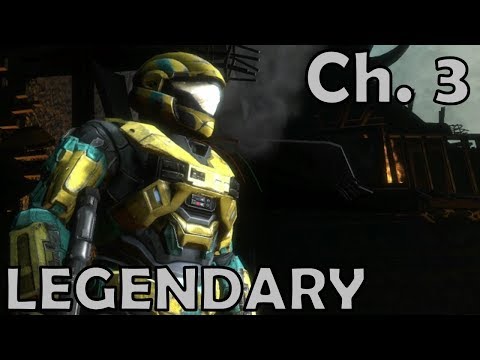 Halo: Reach | Mission 3 - Oni Sword Base | Legendary Solo Walkthrough Playthrough
