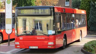 preview picture of video '[Sound] Bus MAN NÜ 263 (D-BV 1121) der Busverkehr Rheinland GmbH, Düsseldorf'
