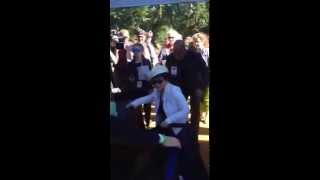 Yoko Ono arrival & the Kinks' Dave Davies Central Park