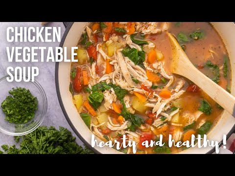 Chicken Vegetable Soup l The Recipe Rebel